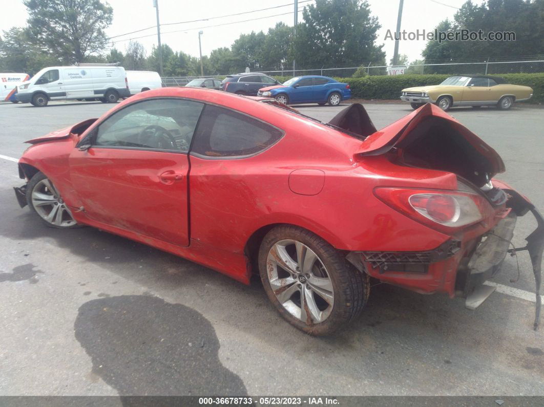 2010 Hyundai Genesis Coupe   Red vin: KMHHT6KDXAU031694