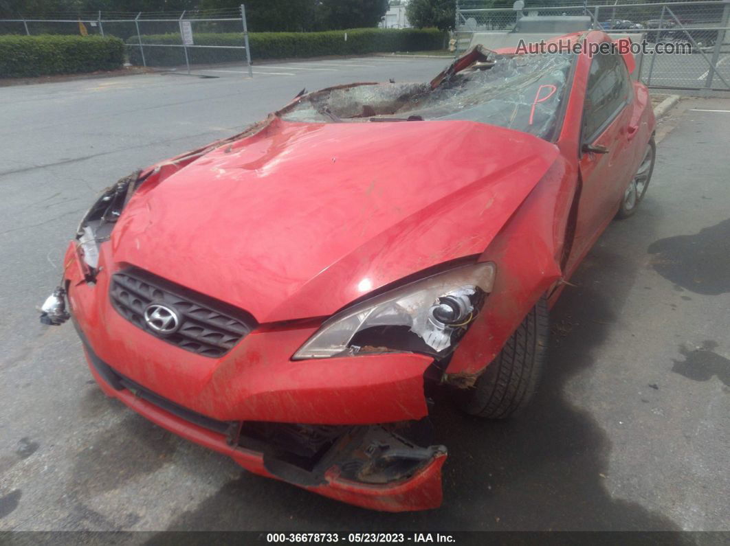 2010 Hyundai Genesis Coupe   Red vin: KMHHT6KDXAU031694