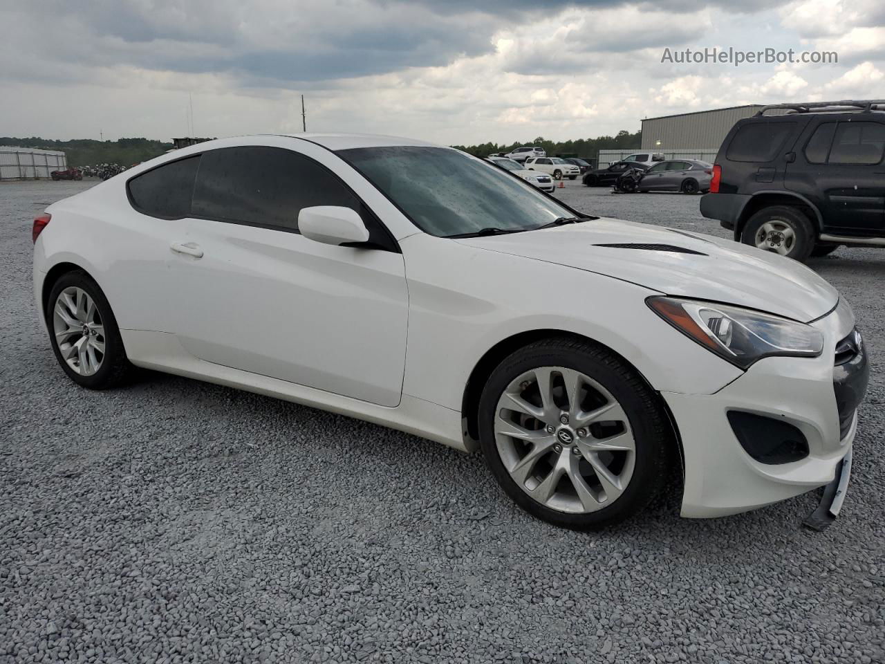 2013 Hyundai Genesis Coupe 2.0t Белый vin: KMHHT6KDXDU081970