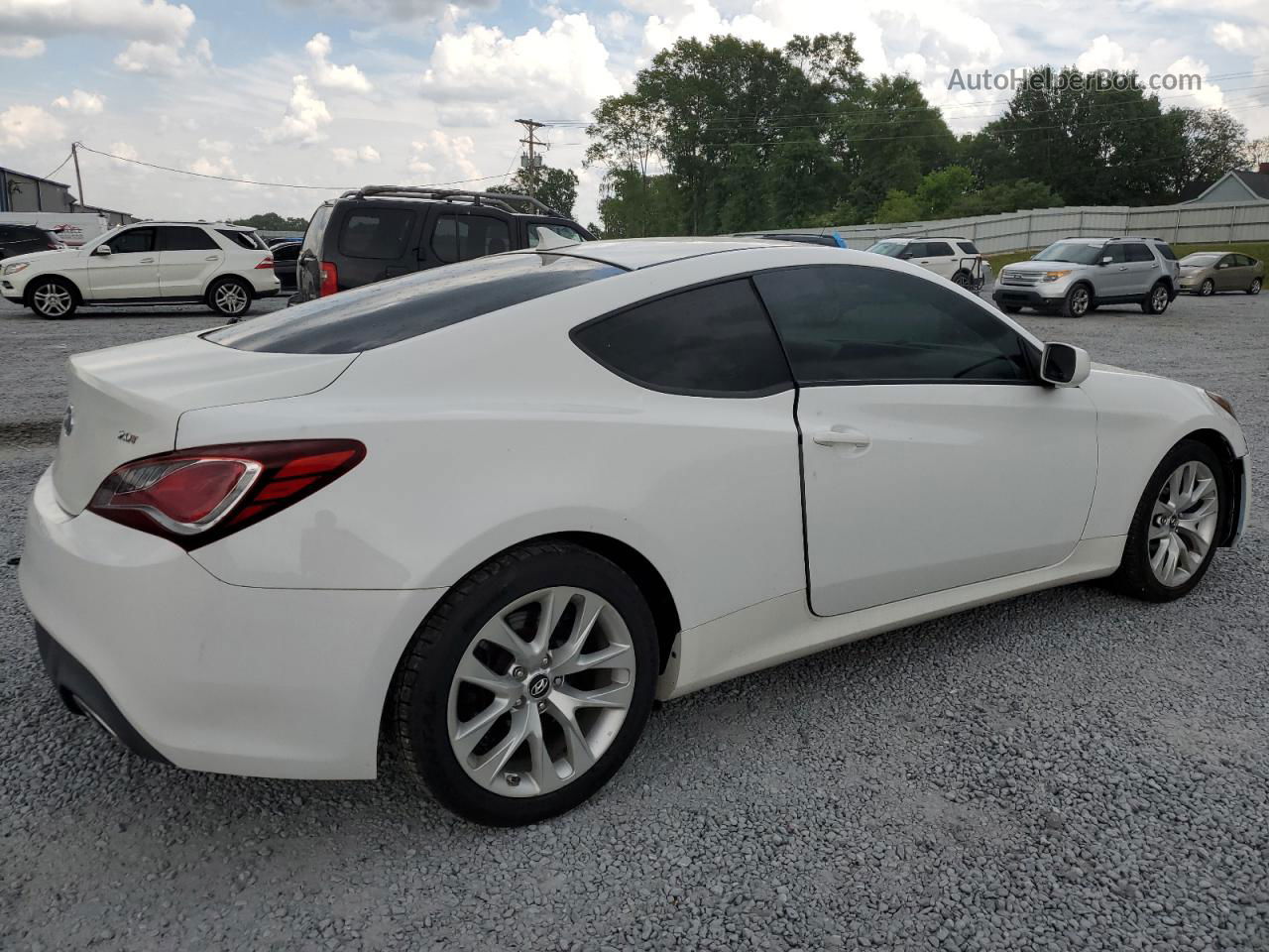 2013 Hyundai Genesis Coupe 2.0t White vin: KMHHT6KDXDU081970