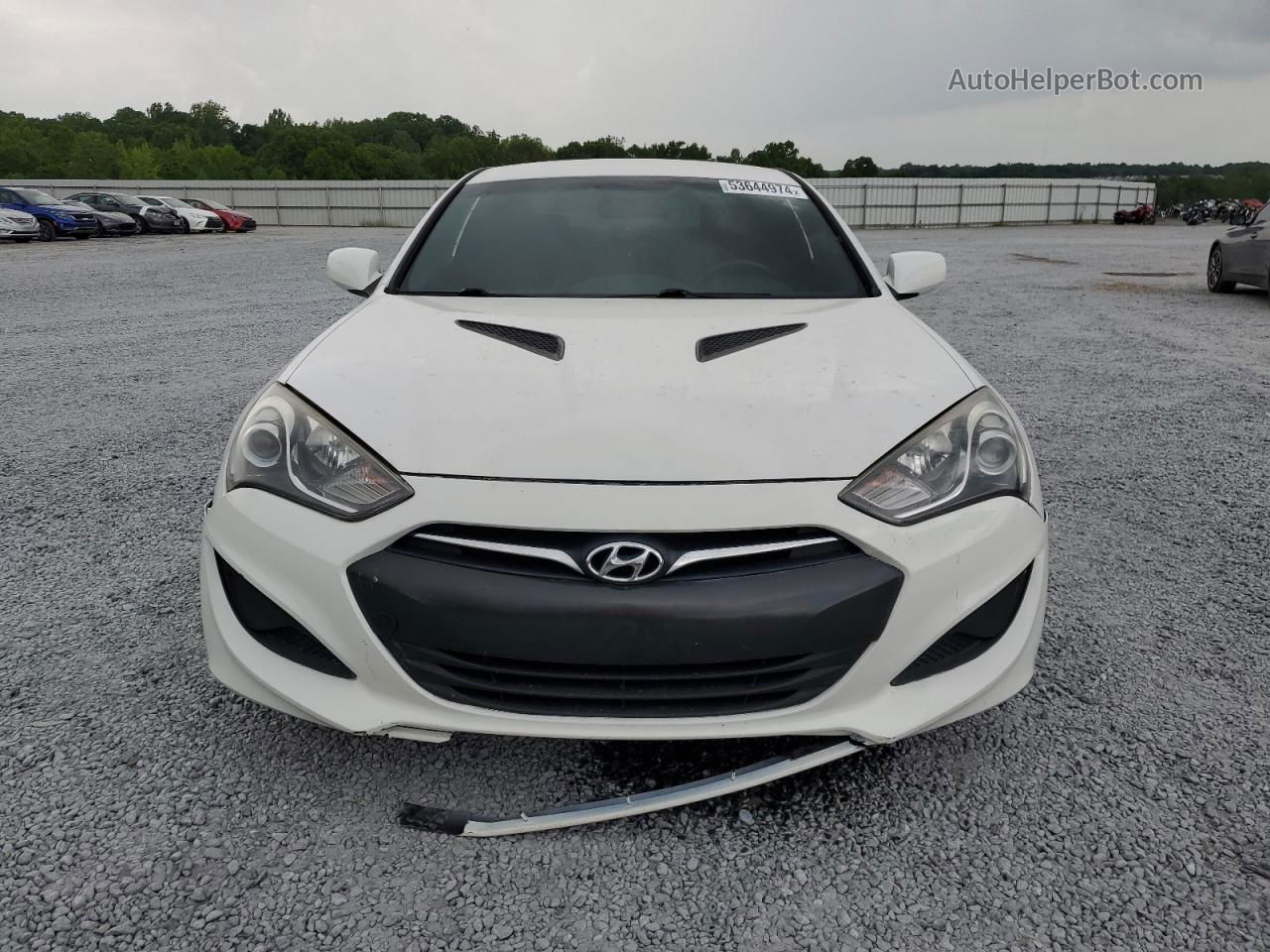 2013 Hyundai Genesis Coupe 2.0t White vin: KMHHT6KDXDU081970