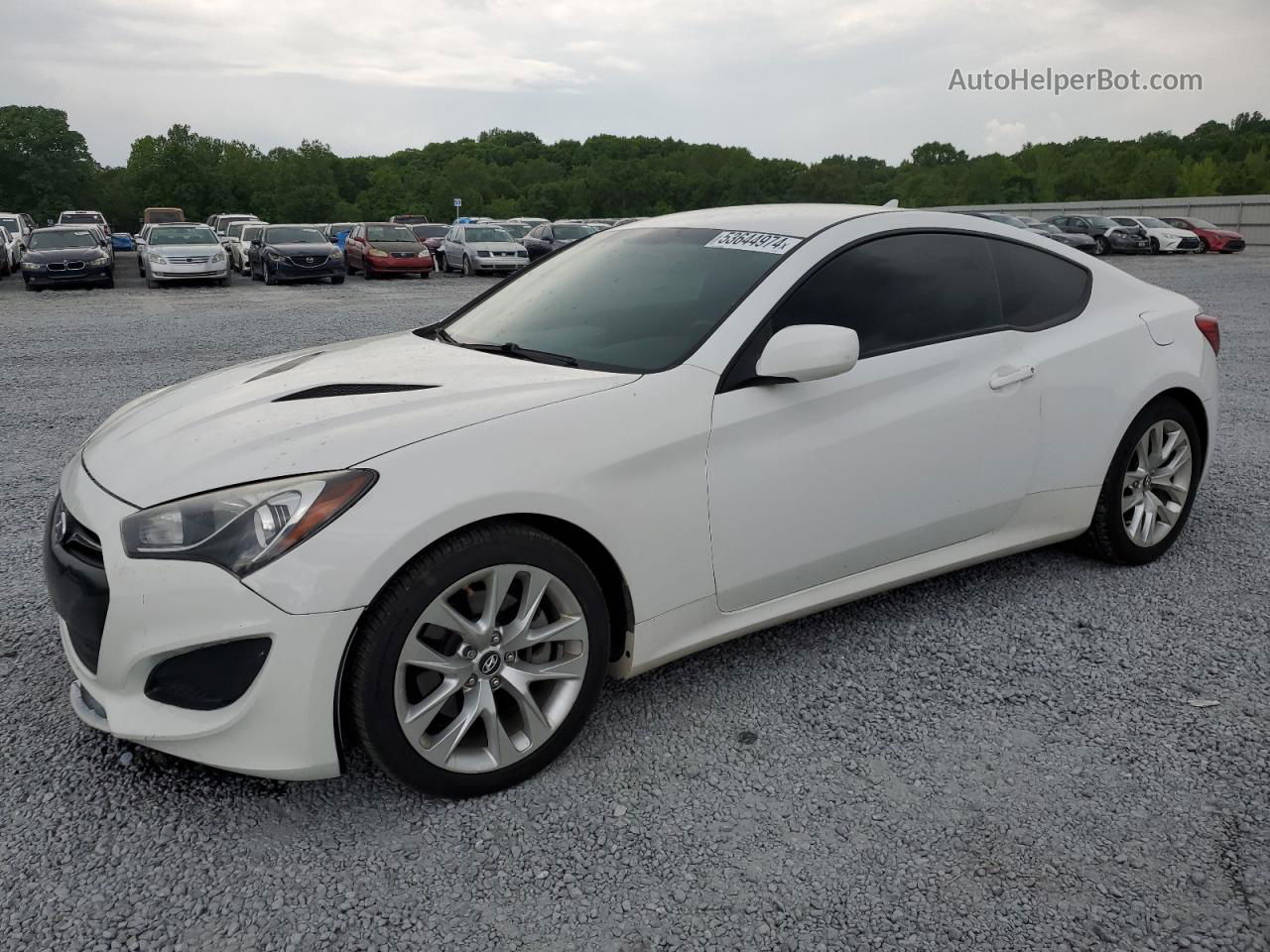 2013 Hyundai Genesis Coupe 2.0t White vin: KMHHT6KDXDU081970