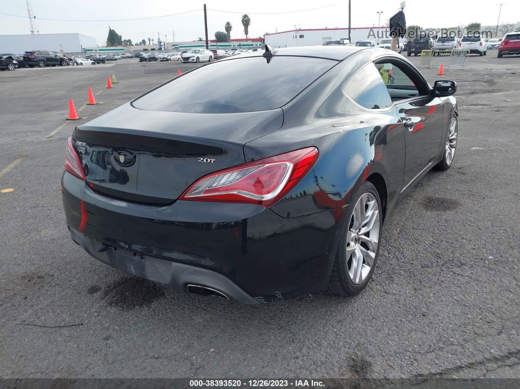 2013 Hyundai Genesis 2.0t Black vin: KMHHT6KDXDU107533