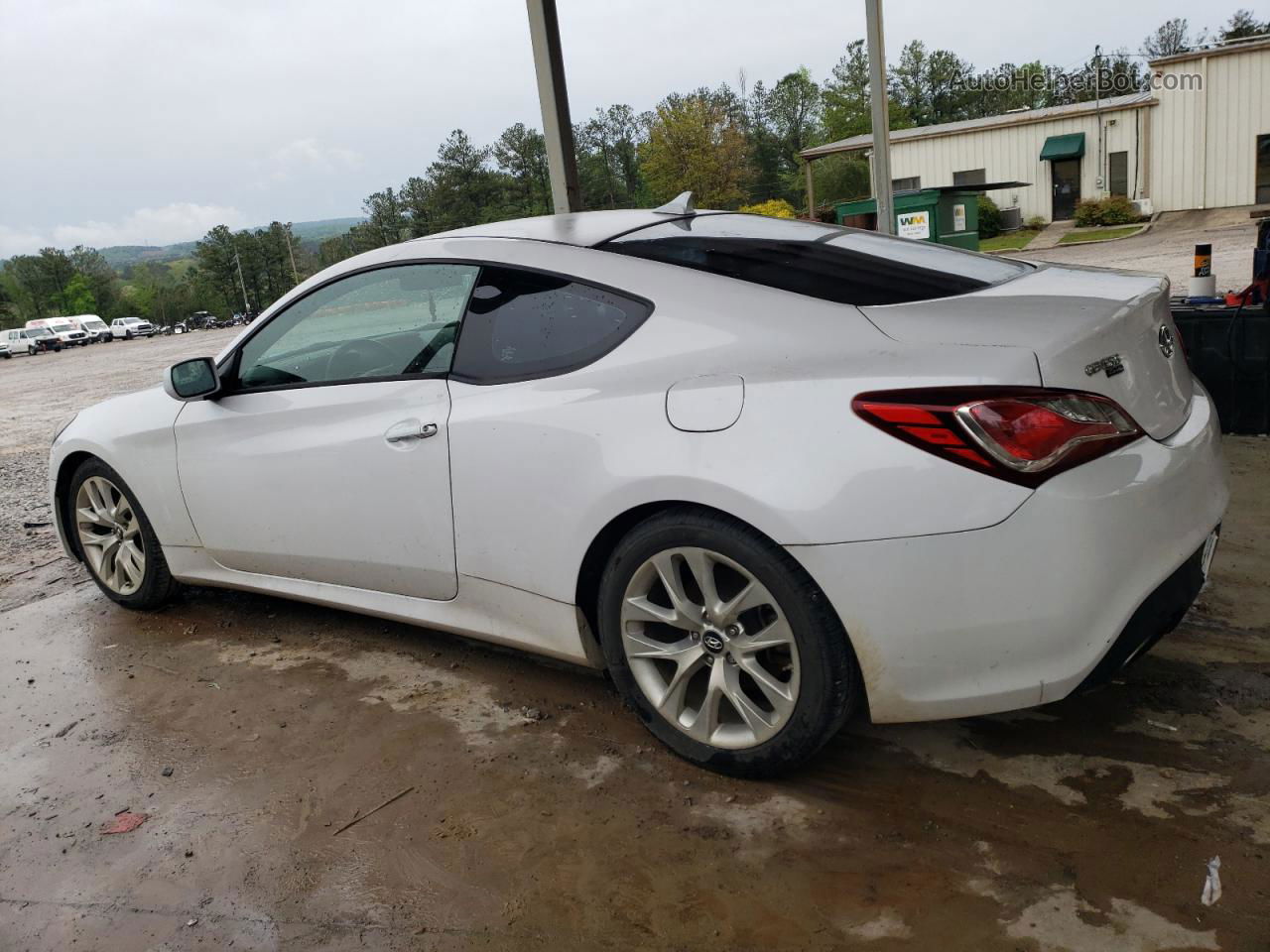 2013 Hyundai Genesis Coupe 2.0t White vin: KMHHT6KDXDU110545