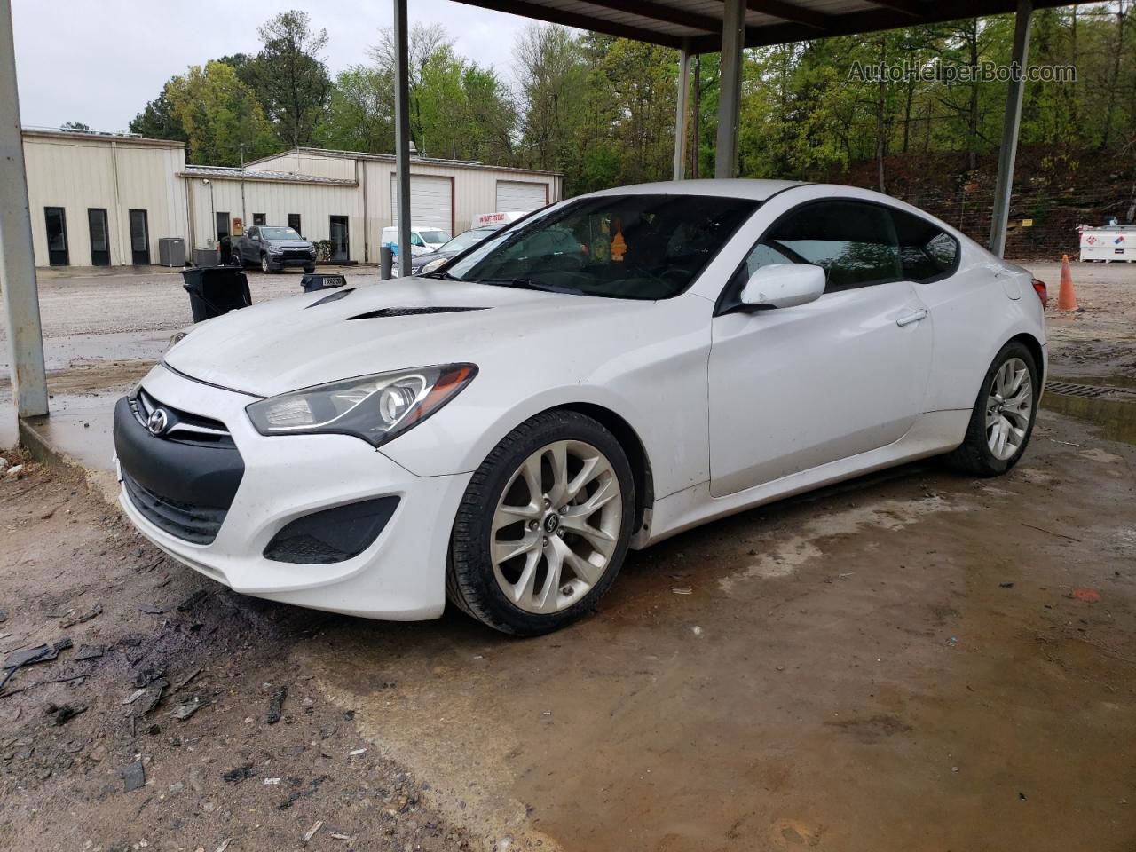 2013 Hyundai Genesis Coupe 2.0t White vin: KMHHT6KDXDU110545