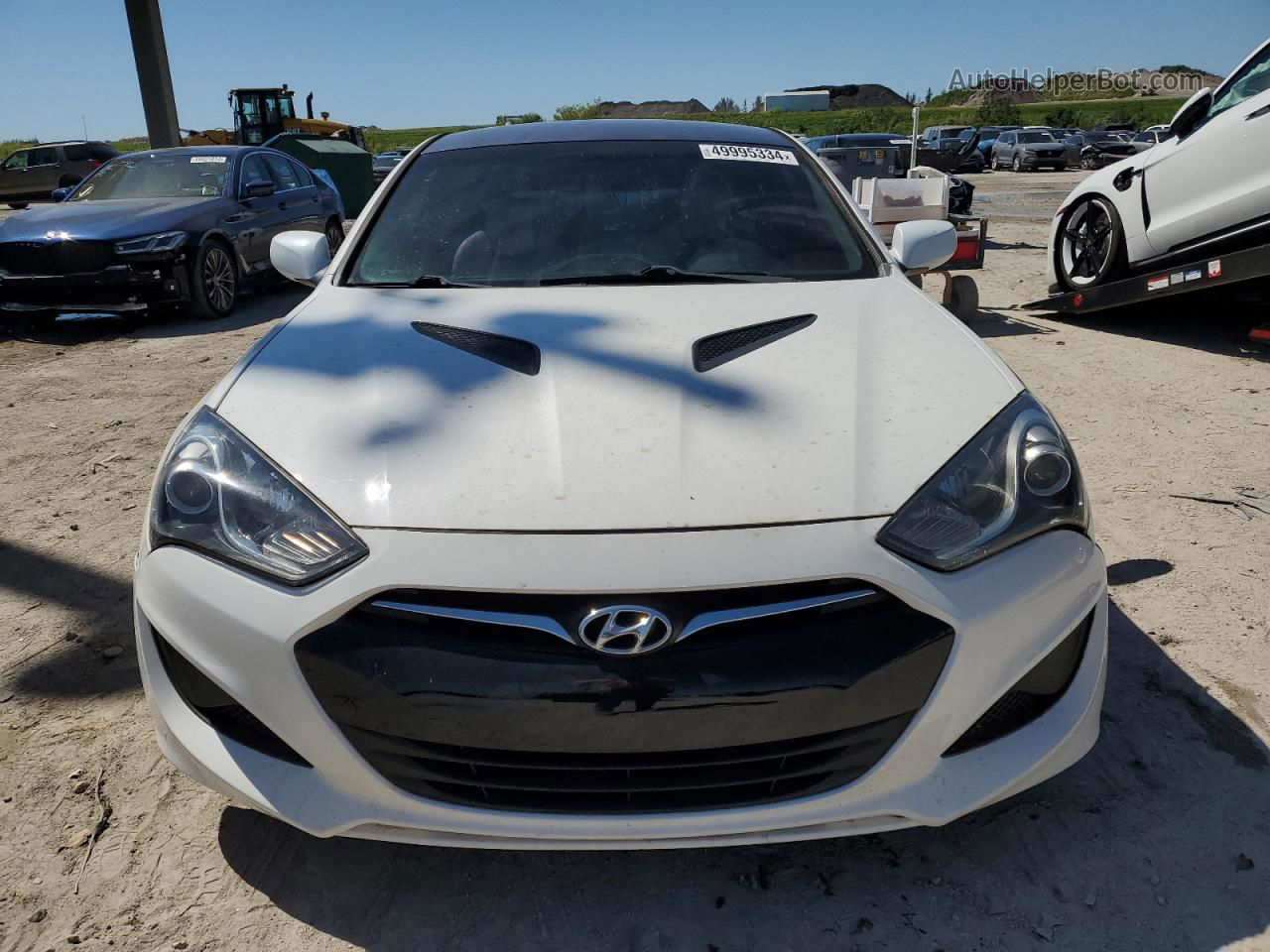 2013 Hyundai Genesis Coupe 2.0t White vin: KMHHT6KDXDU113249