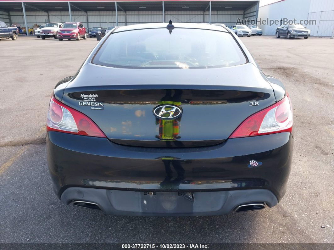 2010 Hyundai Genesis Coupe   Черный vin: KMHHU6KH0AU031381