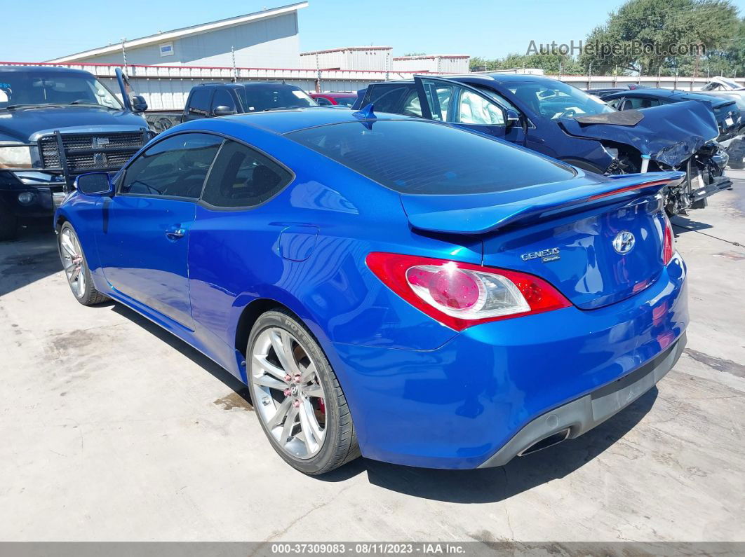 2010 Hyundai Genesis Coupe   Blue vin: KMHHU6KH0AU037262