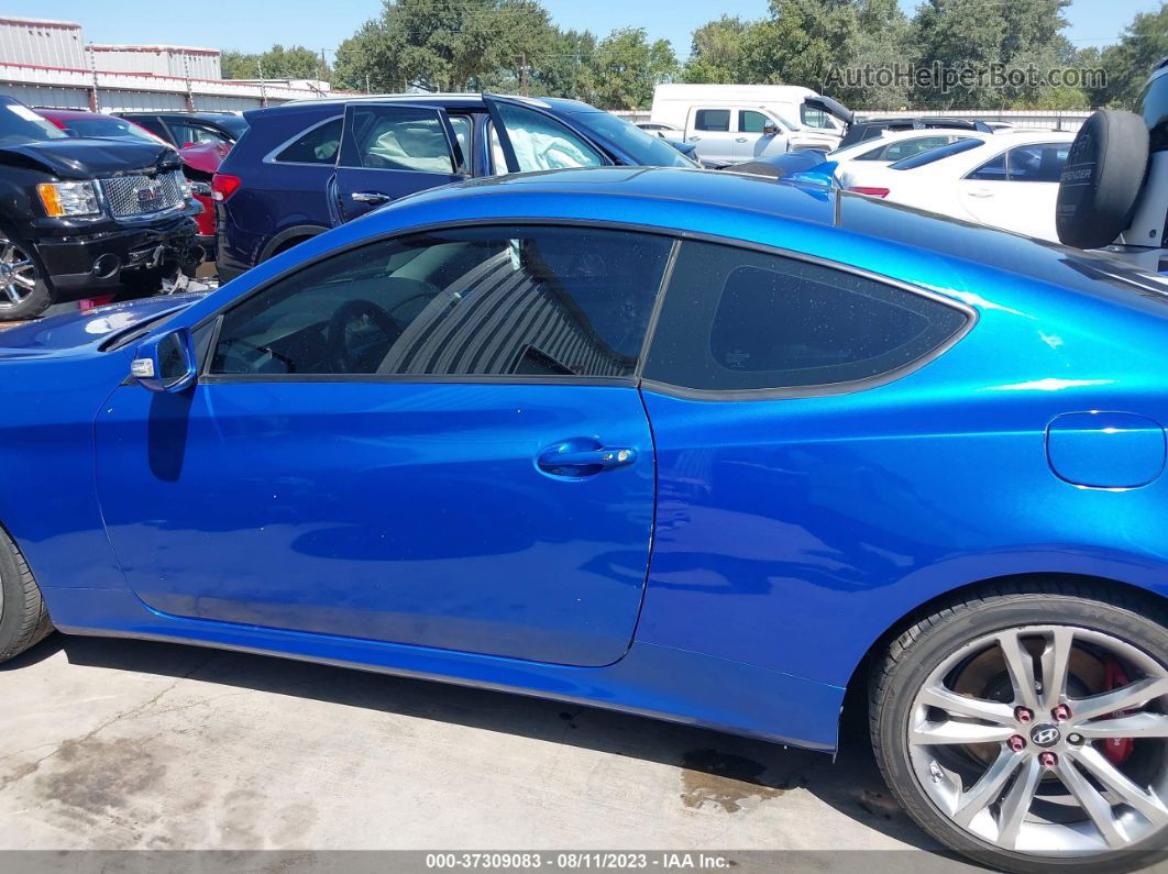 2010 Hyundai Genesis Coupe   Blue vin: KMHHU6KH0AU037262