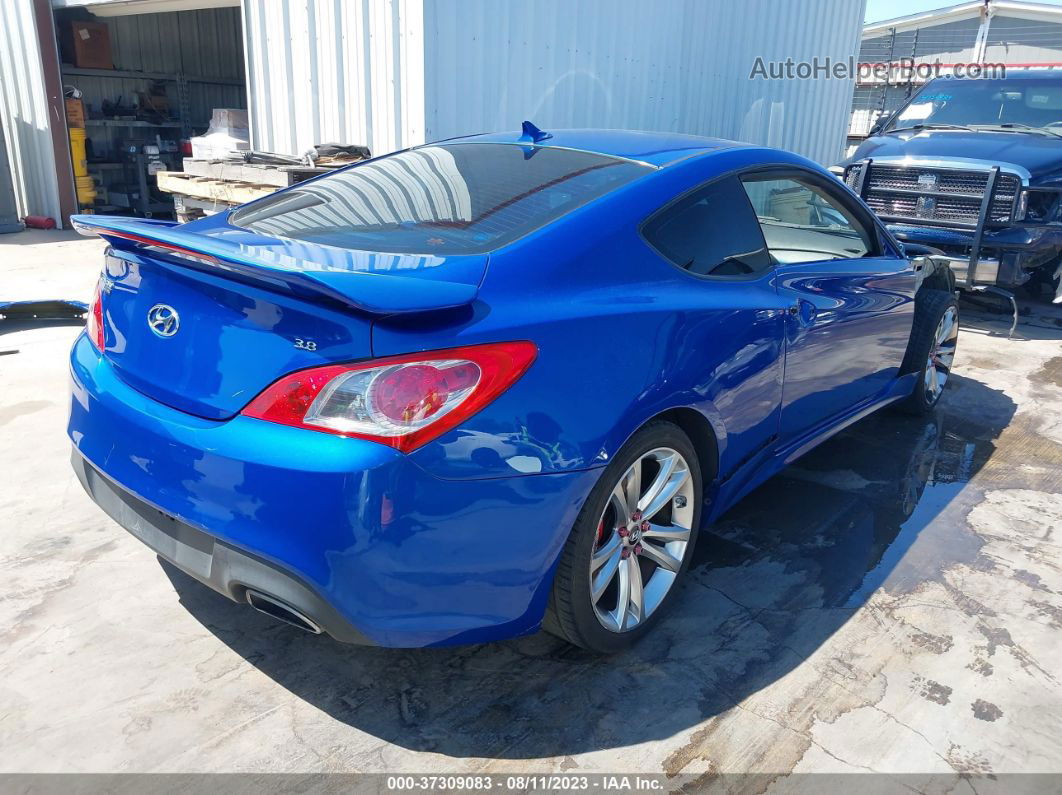 2010 Hyundai Genesis Coupe   Blue vin: KMHHU6KH0AU037262