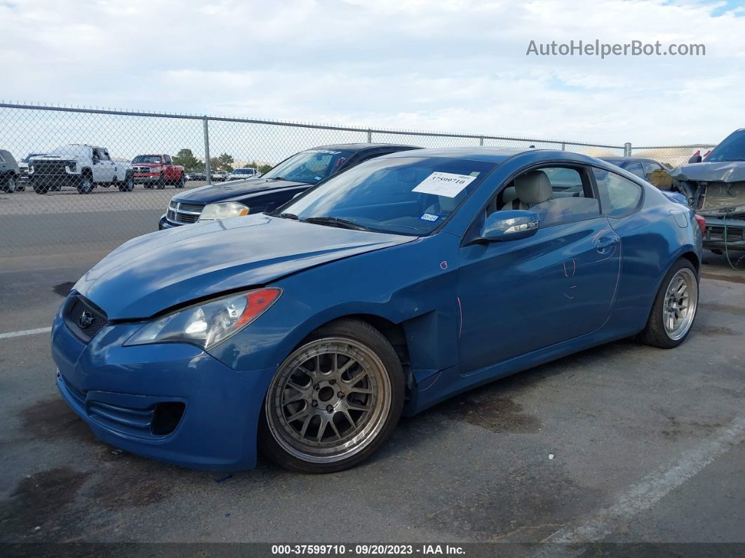 2010 Hyundai Genesis Coupe Grand Touring Blue vin: KMHHU6KH2AU010760