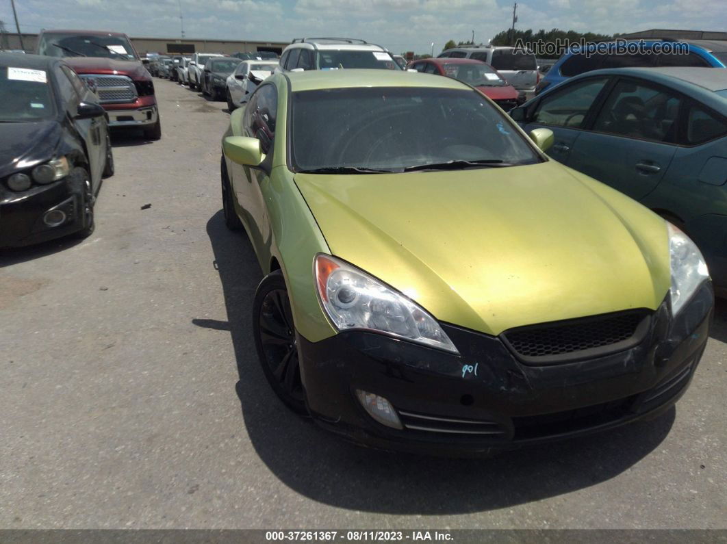 2010 Hyundai Genesis Coupe   Green vin: KMHHU6KH2AU024805