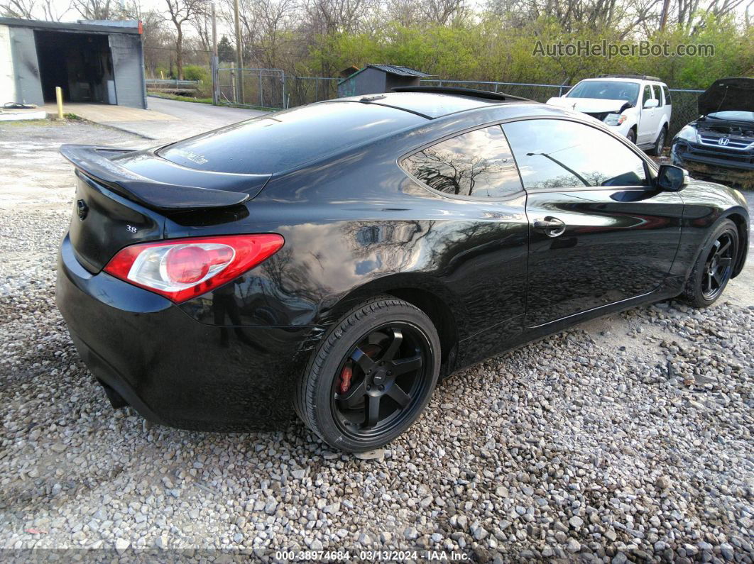 2010 Hyundai Genesis Coupe 3.8l Black vin: KMHHU6KHXAU020954