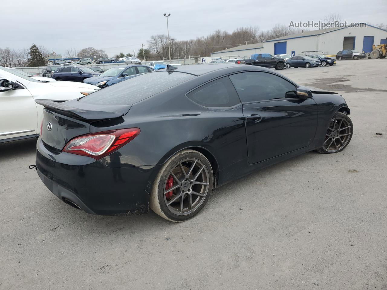 2013 Hyundai Genesis Coupe 3.8l Black vin: KMHHU6KJ0DU108404