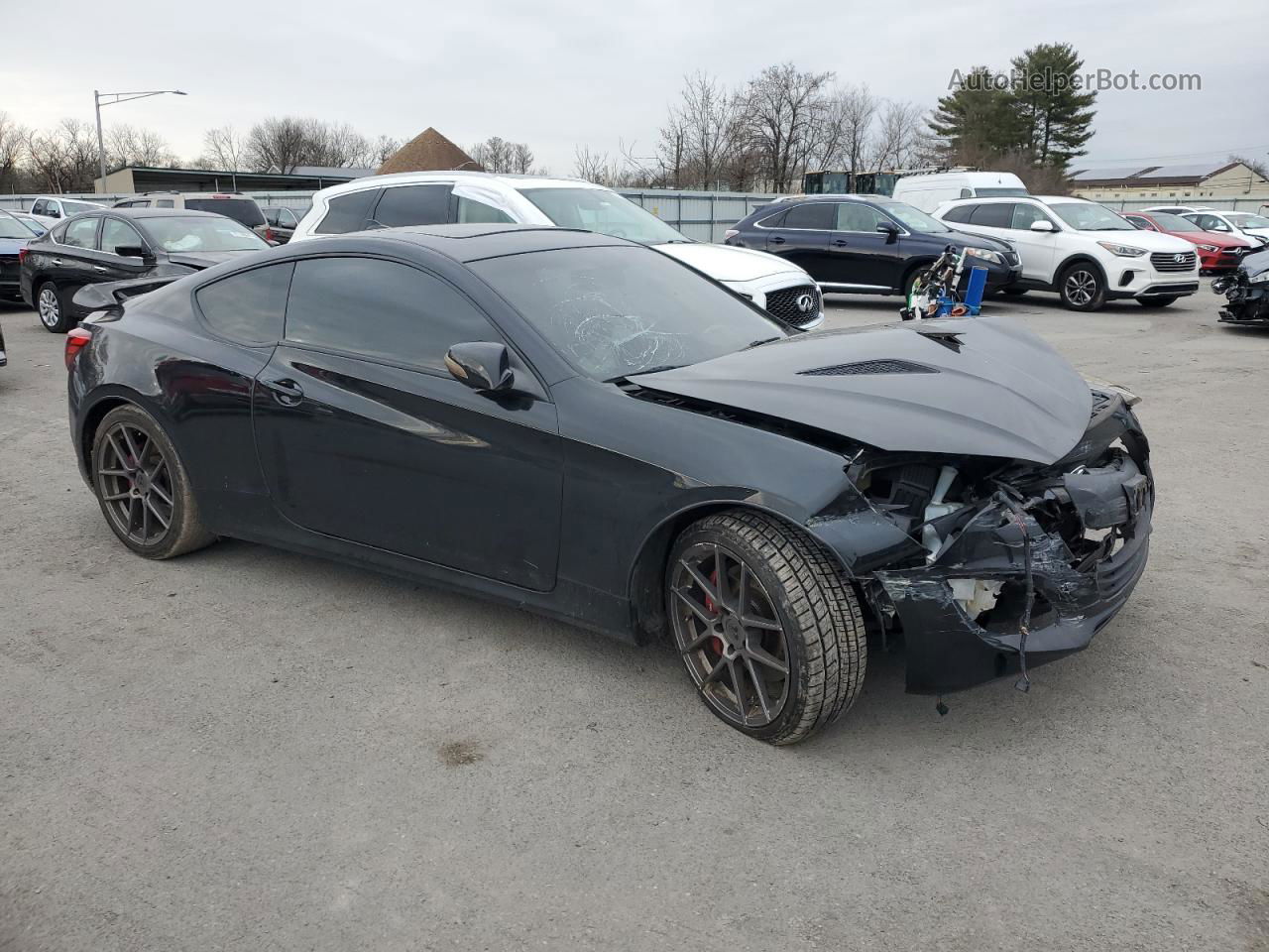 2013 Hyundai Genesis Coupe 3.8l Black vin: KMHHU6KJ0DU108404