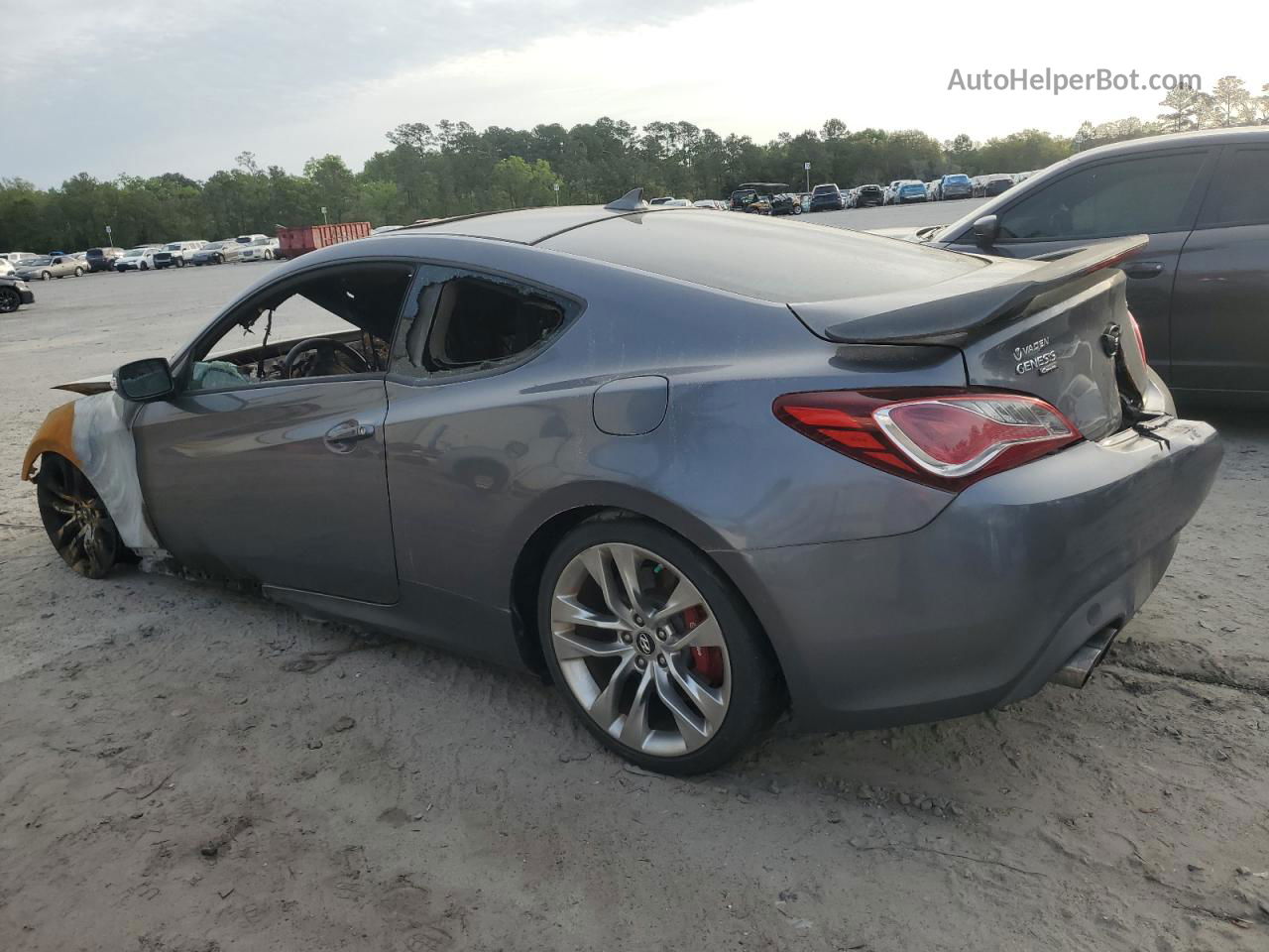 2013 Hyundai Genesis Coupe 3.8l Gray vin: KMHHU6KJ0DU108550