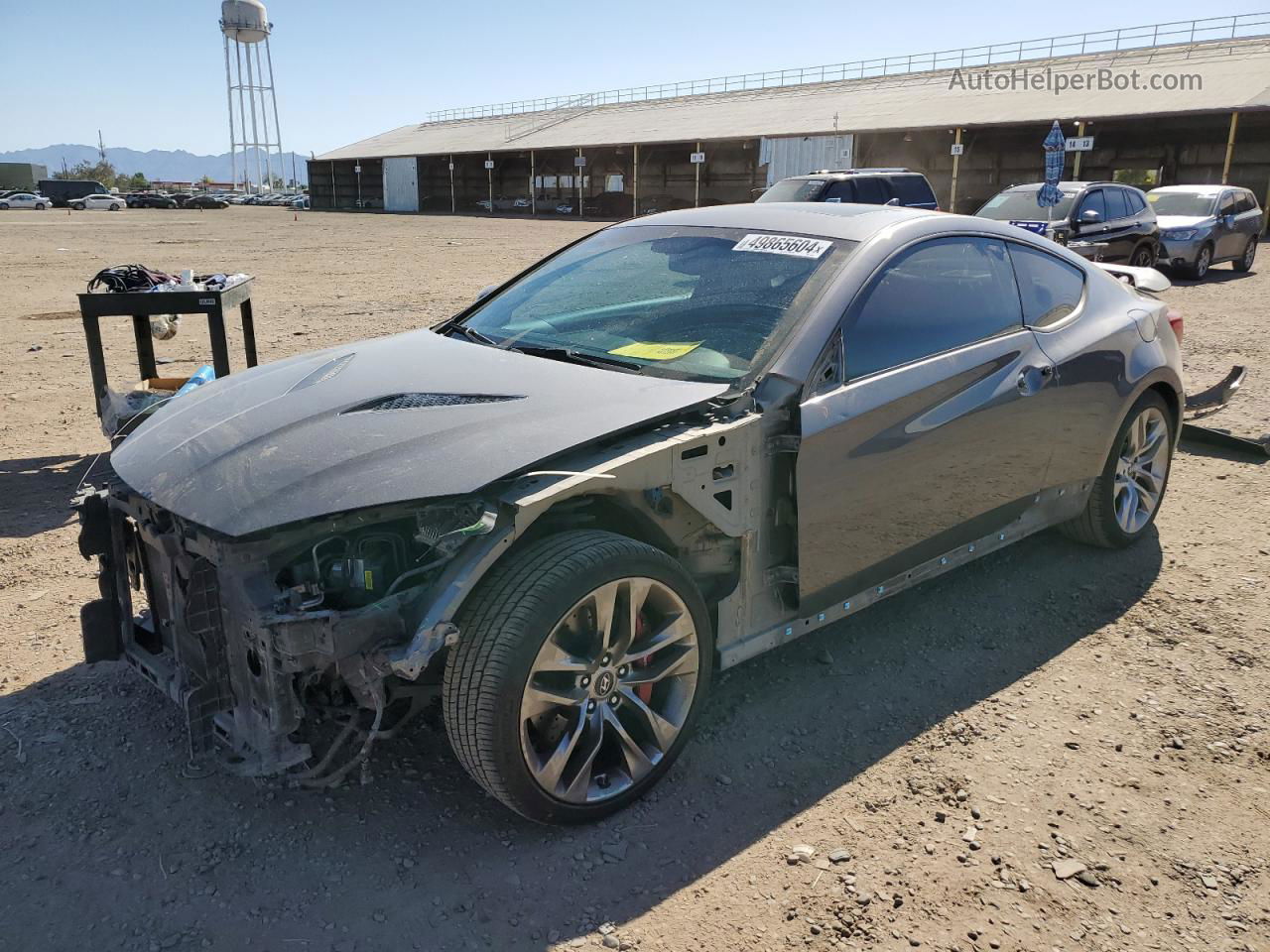 2013 Hyundai Genesis Coupe 3.8l Charcoal vin: KMHHU6KJ1DU113000