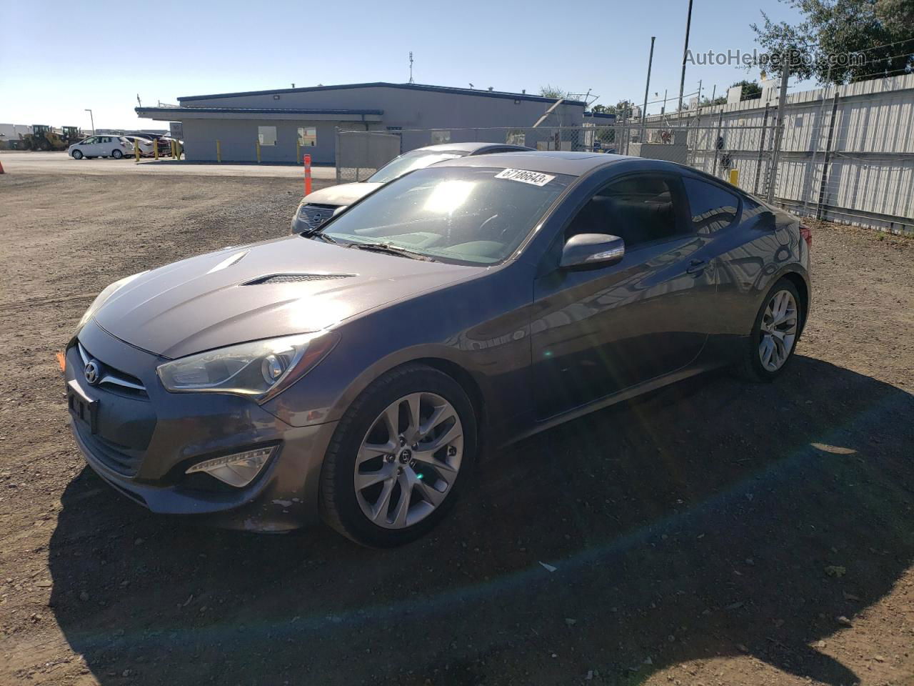 2013 Hyundai Genesis Coupe 3.8l Gray vin: KMHHU6KJ2DU084722