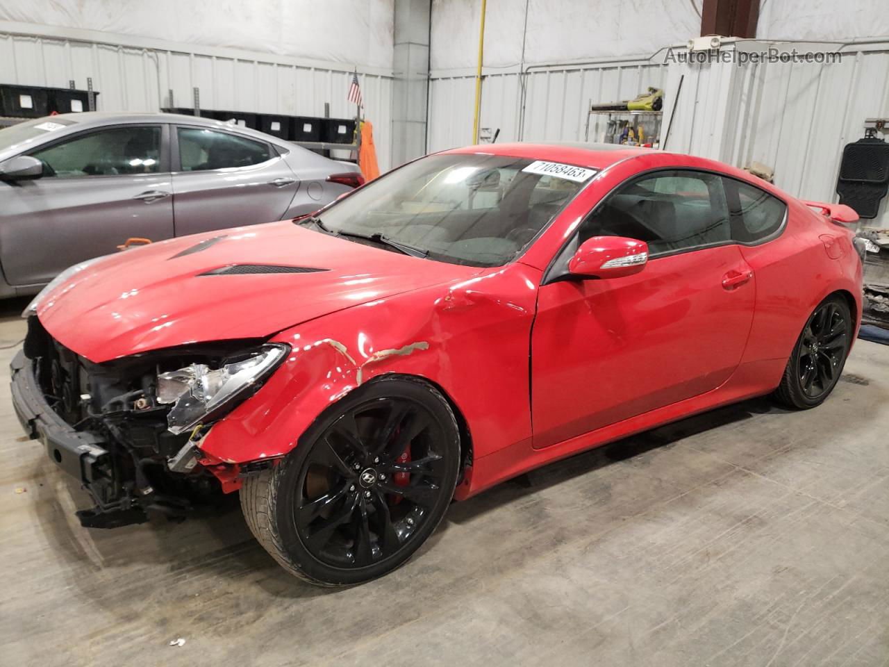 2013 Hyundai Genesis Coupe 3.8l Красный vin: KMHHU6KJ2DU093369