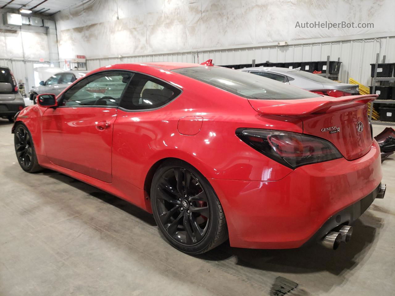 2013 Hyundai Genesis Coupe 3.8l Red vin: KMHHU6KJ2DU093369