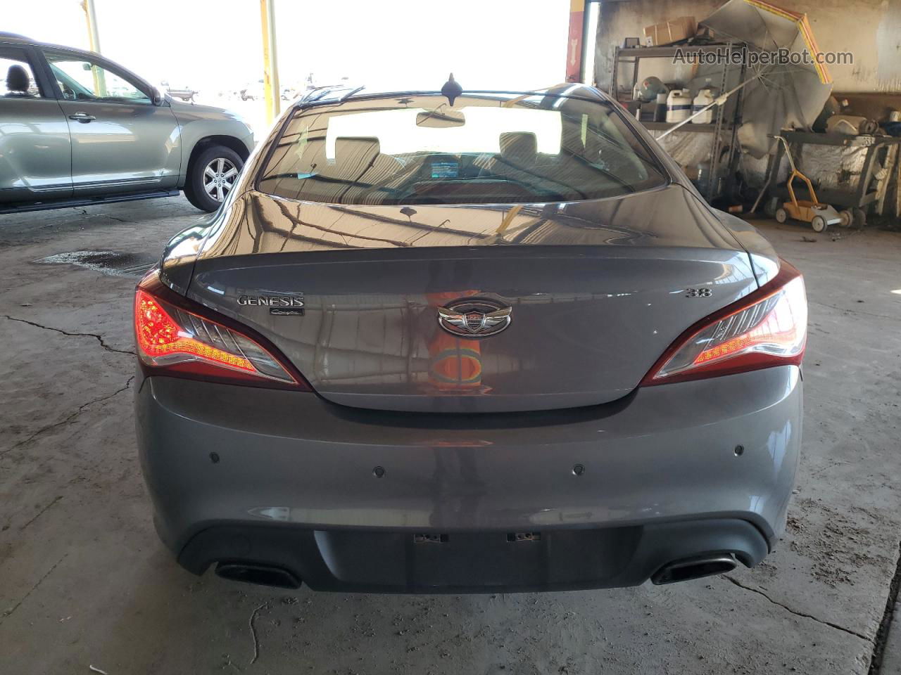 2013 Hyundai Genesis Coupe 3.8l Gray vin: KMHHU6KJ3DU097785