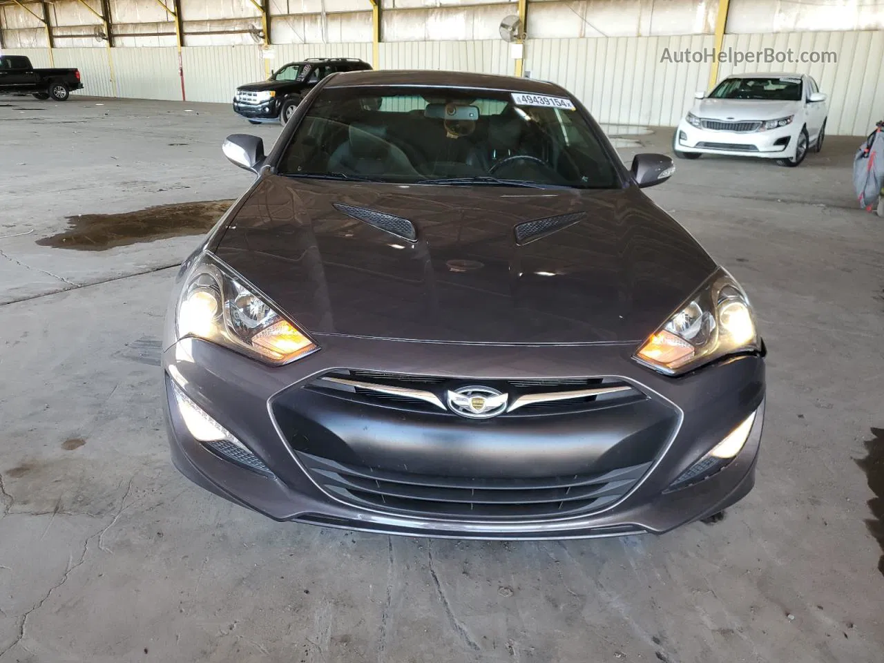 2013 Hyundai Genesis Coupe 3.8l Gray vin: KMHHU6KJ3DU097785