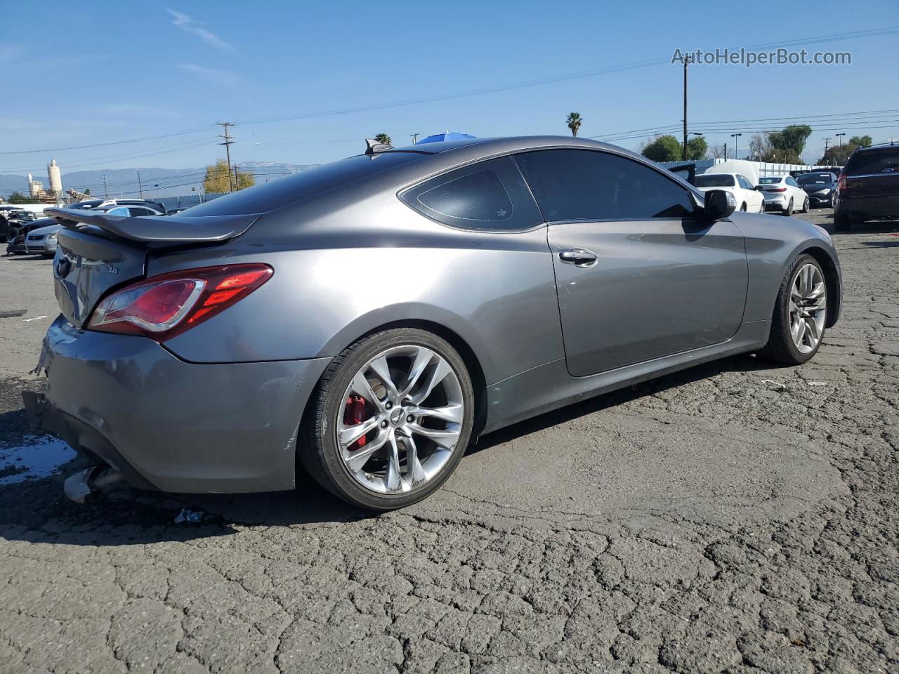 2013 Hyundai Genesis Coupe 3.8l Charcoal vin: KMHHU6KJ3DU097804