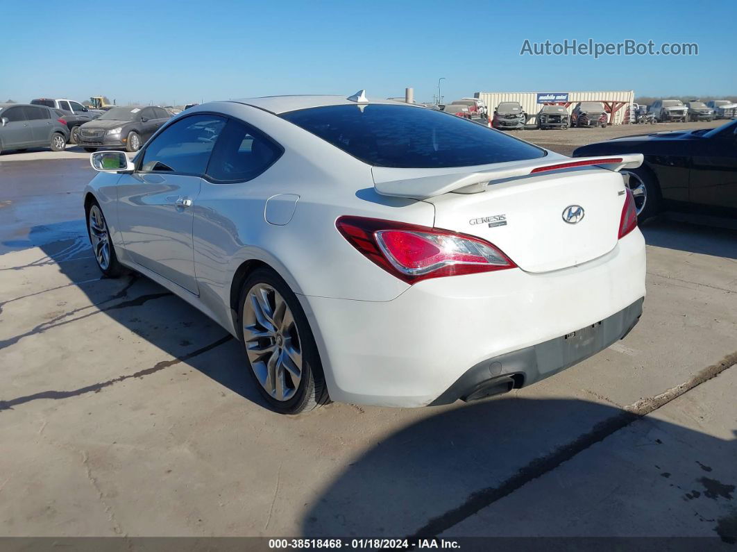 2013 Hyundai Genesis 3.8 Track Белый vin: KMHHU6KJ4DU095009