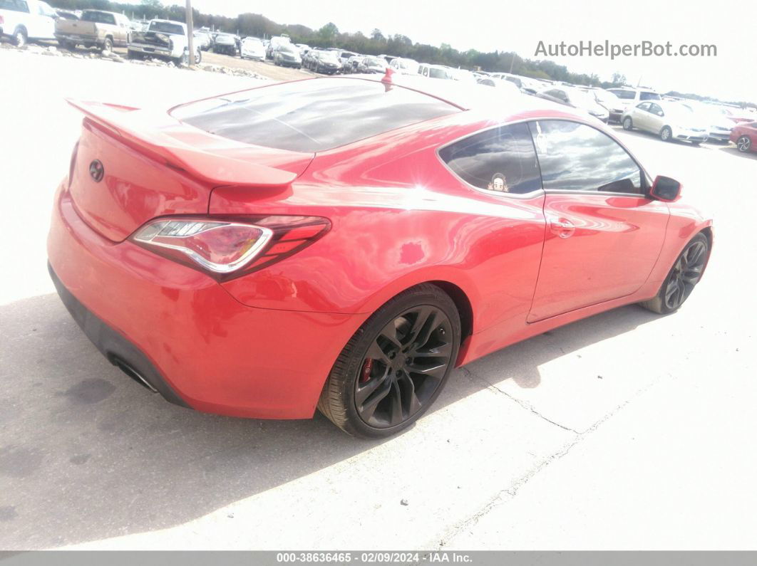 2013 Hyundai Genesis 3.8 Track Red vin: KMHHU6KJ4DU095494