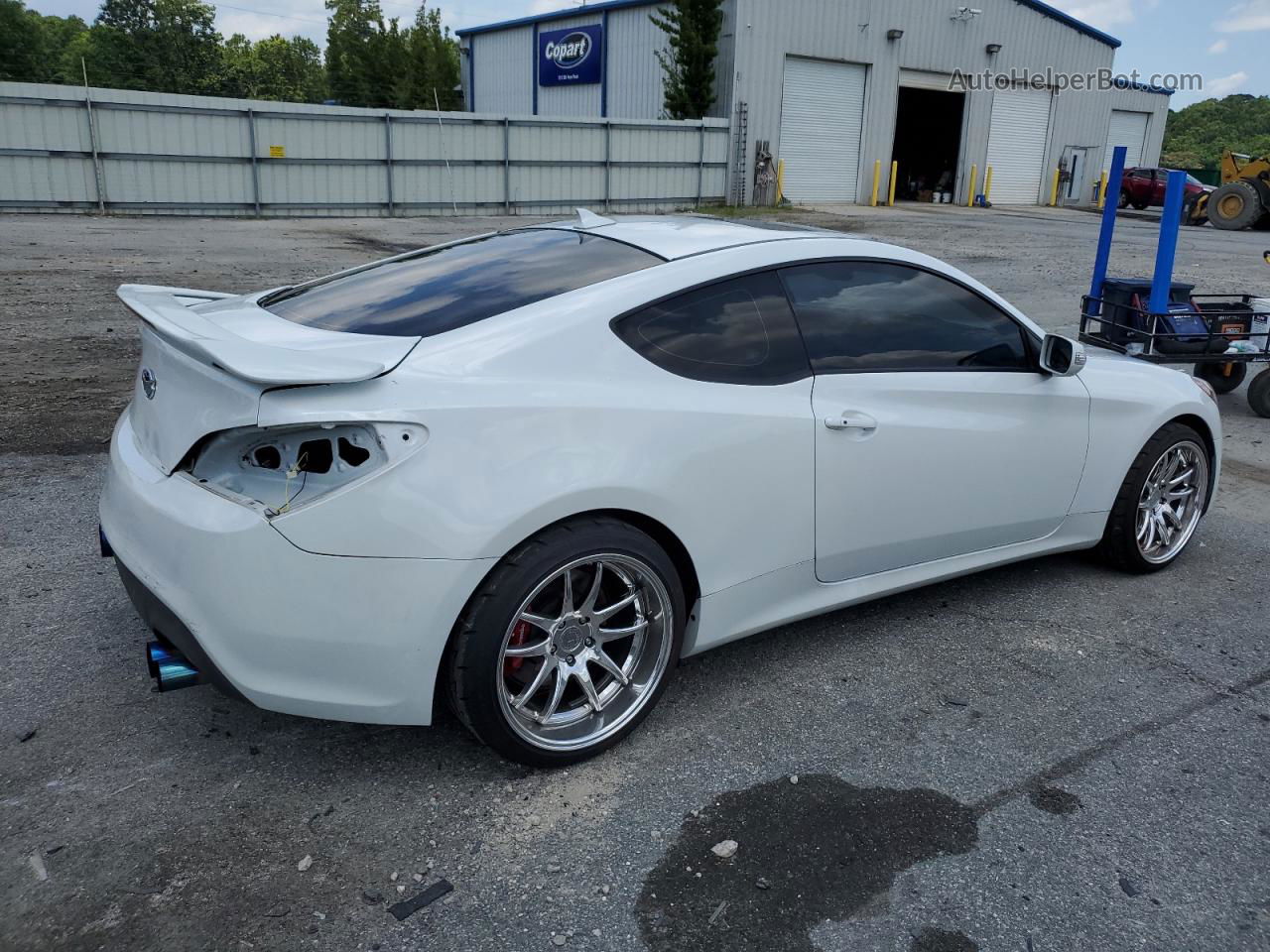 2013 Hyundai Genesis Coupe 3.8l White vin: KMHHU6KJ4DU105165