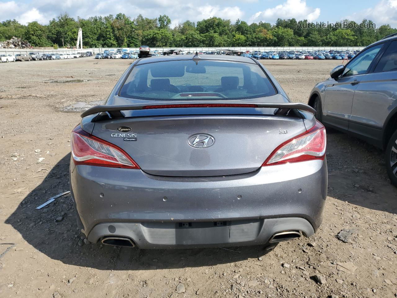 2013 Hyundai Genesis Coupe 3.8l Серый vin: KMHHU6KJ4DU108759