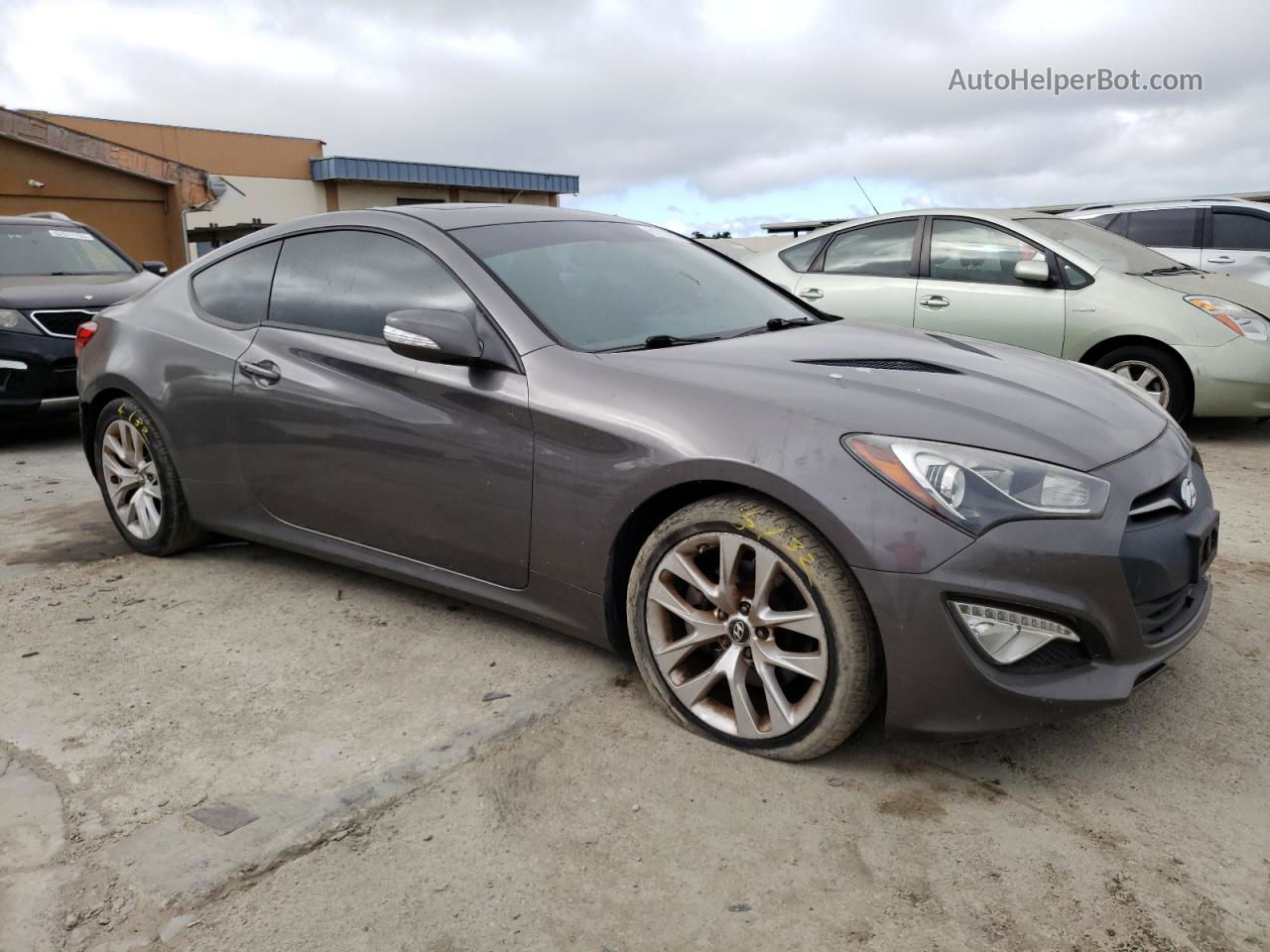 2013 Hyundai Genesis Coupe 3.8l Серый vin: KMHHU6KJ5DU086447