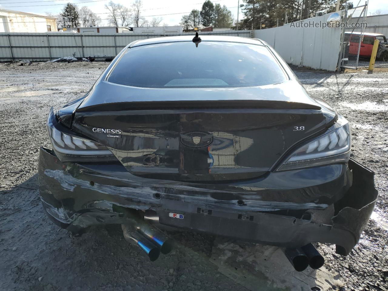 2013 Hyundai Genesis Coupe 3.8l Black vin: KMHHU6KJ5DU098145