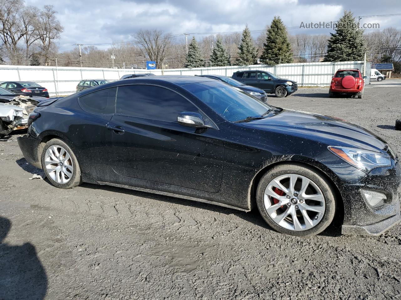 2013 Hyundai Genesis Coupe 3.8l Black vin: KMHHU6KJ5DU098145