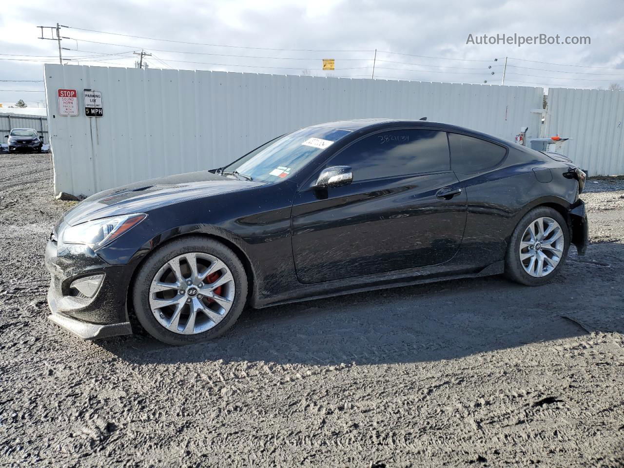 2013 Hyundai Genesis Coupe 3.8l Black vin: KMHHU6KJ5DU098145