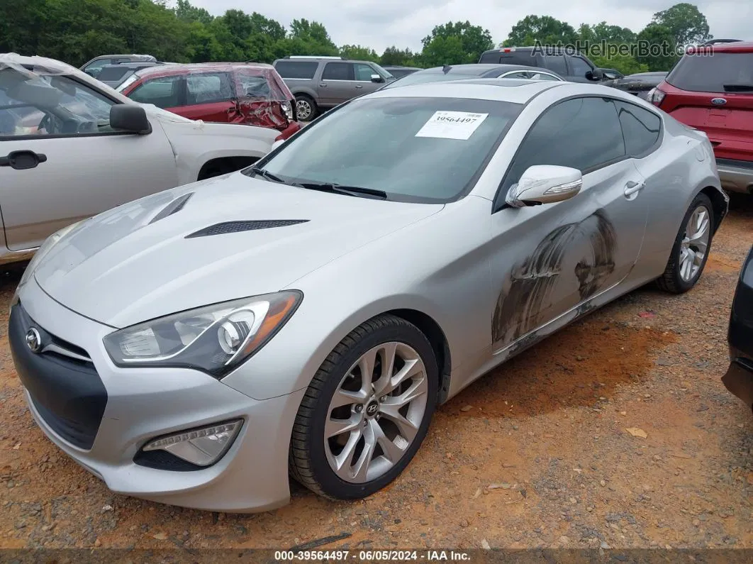 2013 Hyundai Genesis 3.8 Grand Touring Silver vin: KMHHU6KJ5DU107412