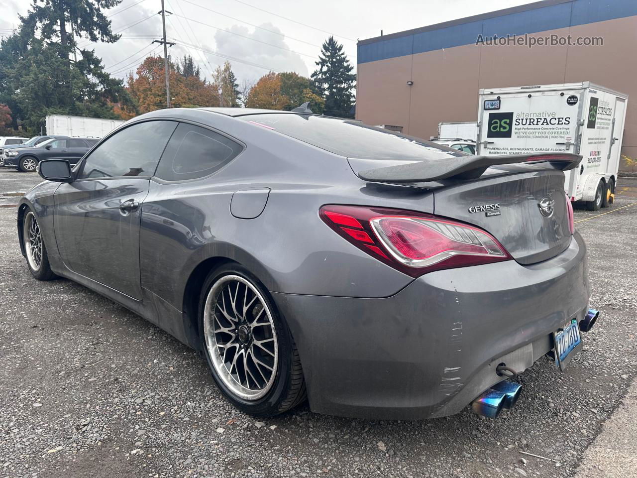 2013 Hyundai Genesis Coupe 3.8l Gray vin: KMHHU6KJ6DU108827