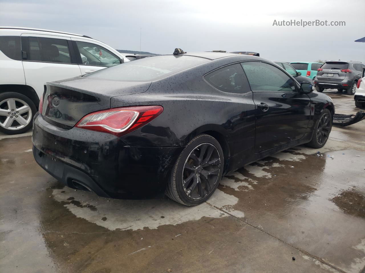 2013 Hyundai Genesis Coupe 3.8l Черный vin: KMHHU6KJ7DU094971