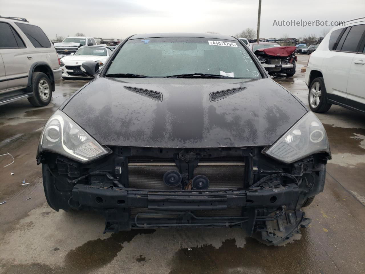 2013 Hyundai Genesis Coupe 3.8l Черный vin: KMHHU6KJ7DU094971