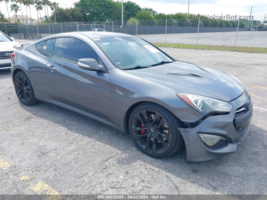 2013 Hyundai Genesis 3.8 Track Gray vin: KMHHU6KJ7DU108755