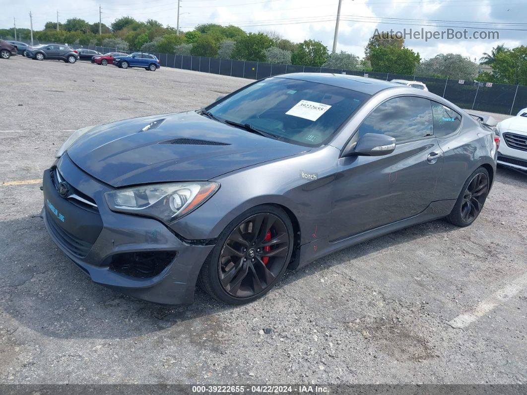 2013 Hyundai Genesis 3.8 Track Gray vin: KMHHU6KJ7DU108755