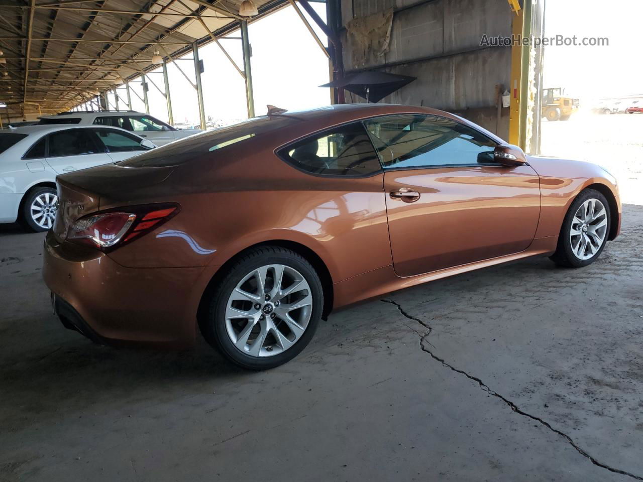 2013 Hyundai Genesis Coupe 3.8l Brown vin: KMHHU6KJ8DU082926