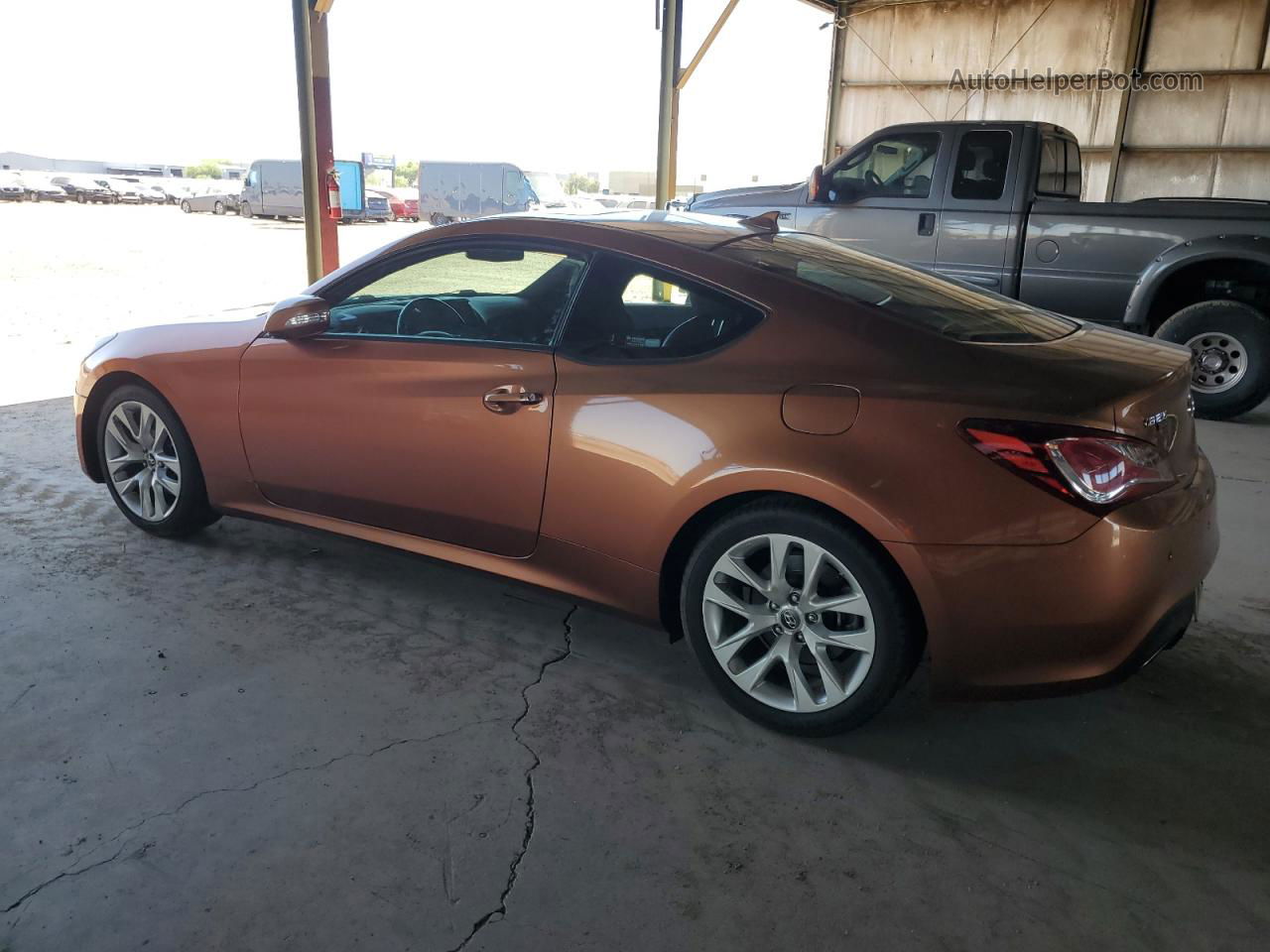 2013 Hyundai Genesis Coupe 3.8l Коричневый vin: KMHHU6KJ8DU082926