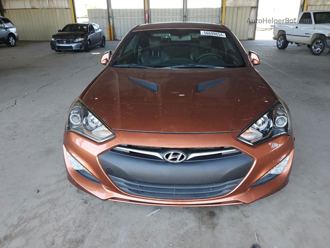 2013 Hyundai Genesis Coupe 3.8l Коричневый vin: KMHHU6KJ8DU082926