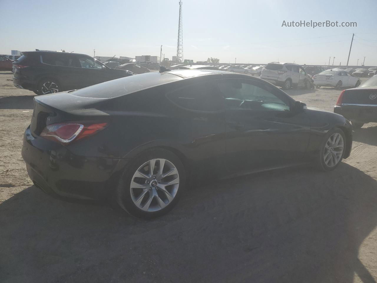 2013 Hyundai Genesis Coupe 3.8l Черный vin: KMHHU6KJ8DU091335