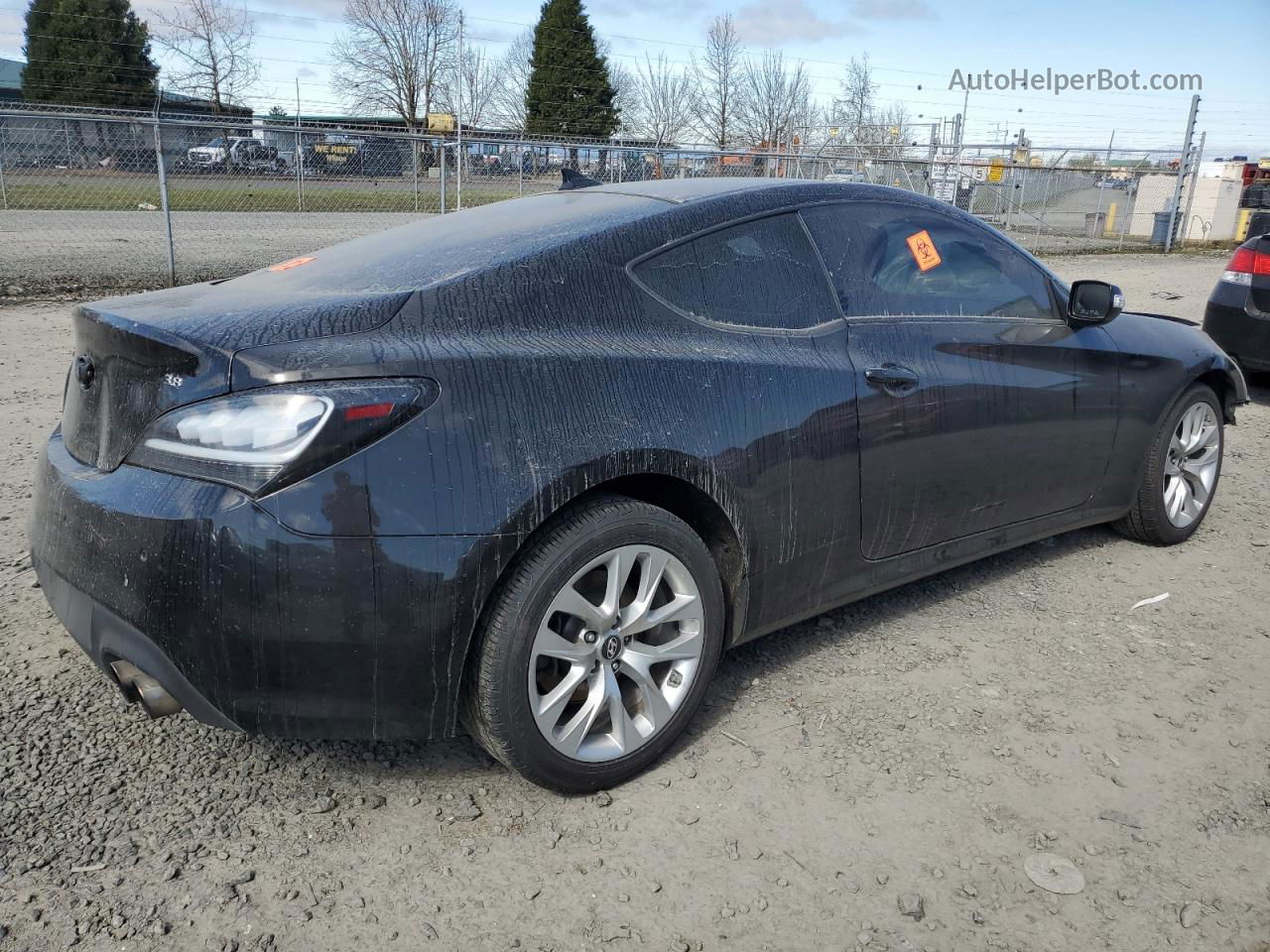 2013 Hyundai Genesis Coupe 3.8l Black vin: KMHHU6KJ9DU098438