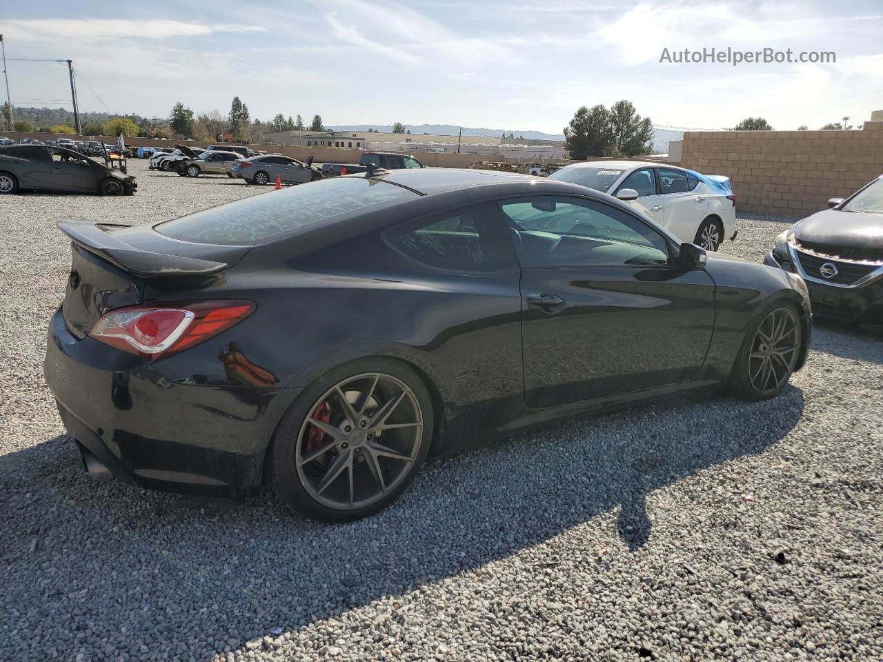 2013 Hyundai Genesis Coupe 3.8l Черный vin: KMHHU6KJXDU111889