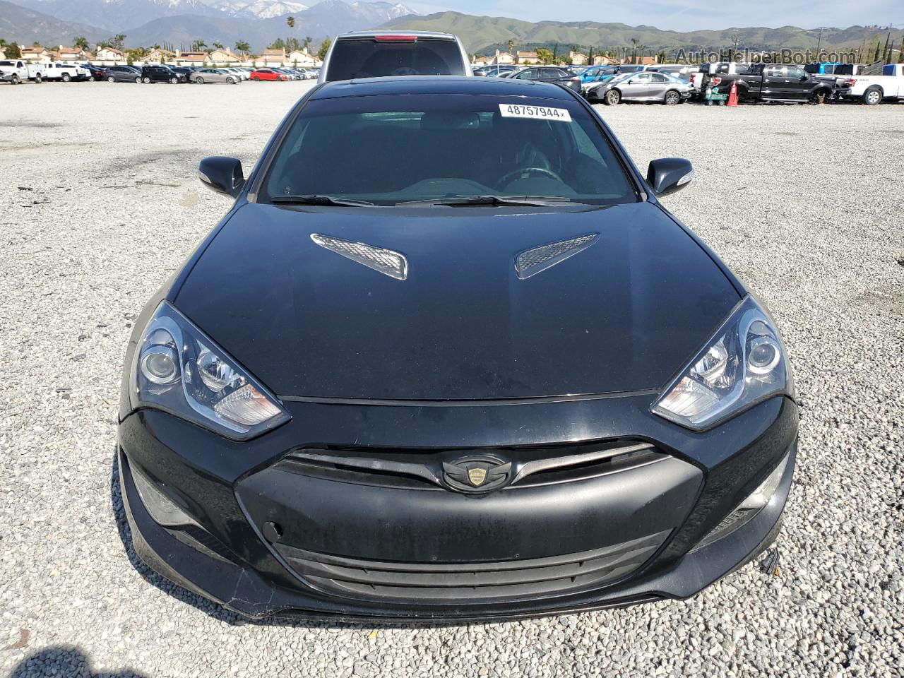 2013 Hyundai Genesis Coupe 3.8l Black vin: KMHHU6KJXDU111889