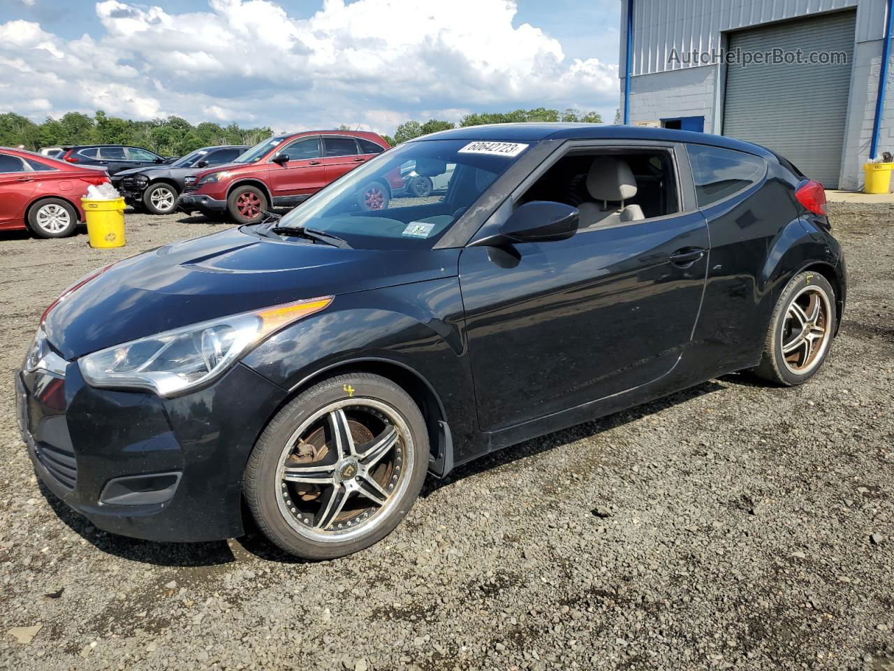 2013 Hyundai Veloster  Black vin: KMHTC6AD0DU091127