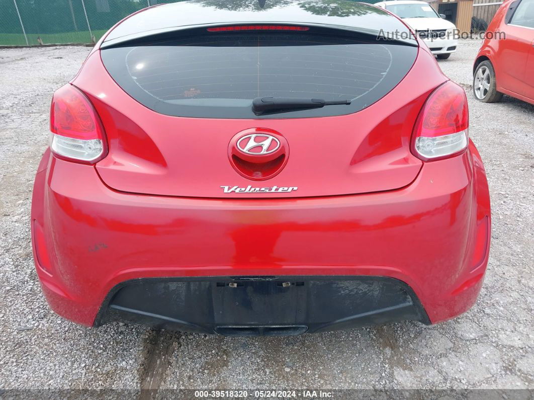 2013 Hyundai Veloster Base W/gray Red vin: KMHTC6AD0DU094612